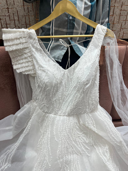 Engaging White gown