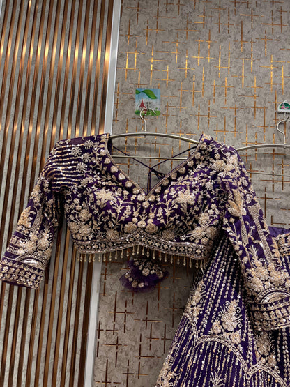 Designer Red crop top Lehenga Happy Customer