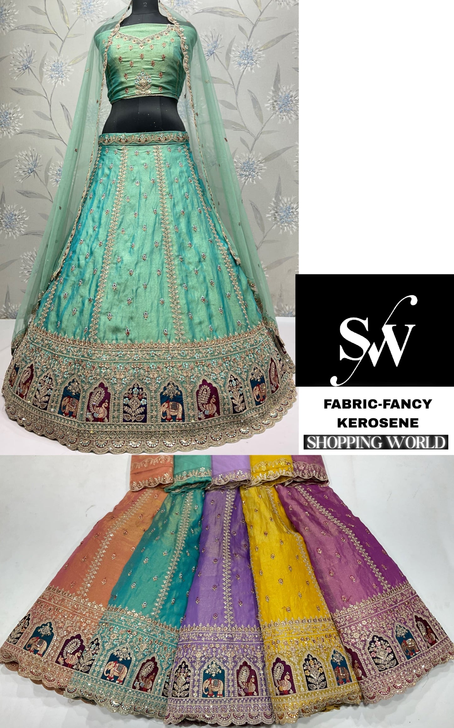 Lovely green Fancy Lehenga