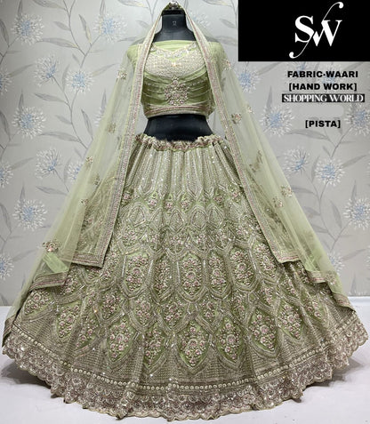 Attractive peach Waari Lehenga