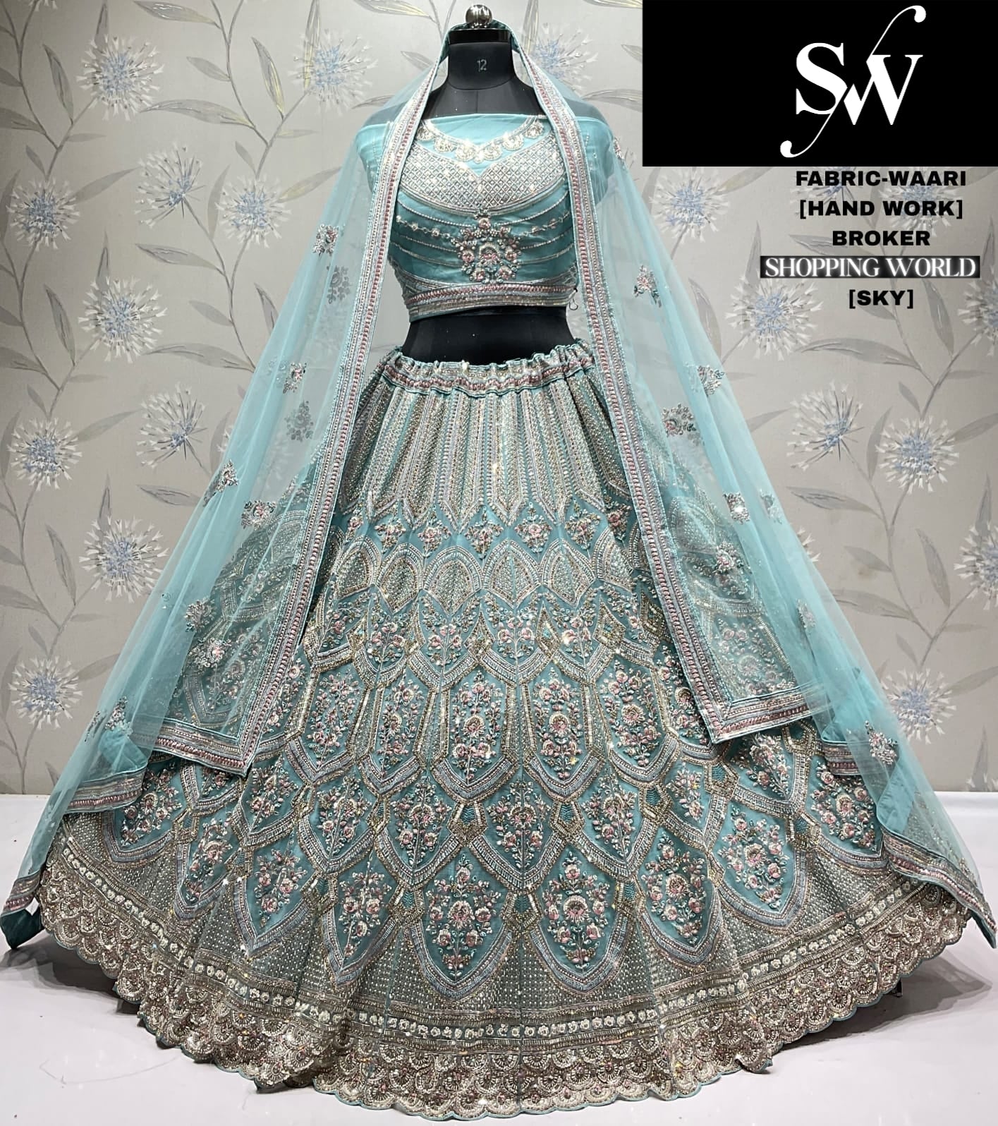 Attractive peach Waari Lehenga