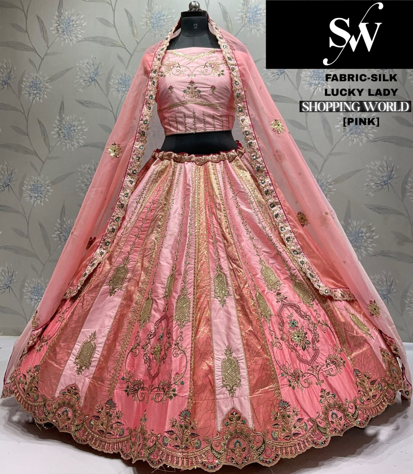 Amazing pista green Silk Lehenga