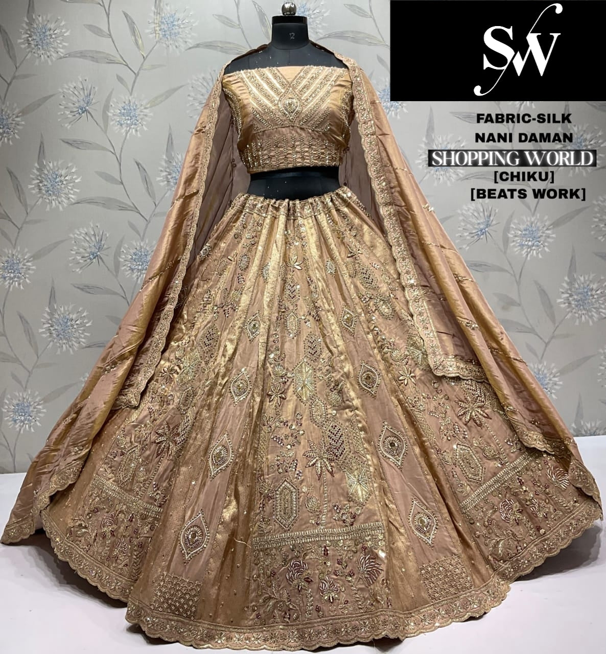 Beautiful Lavender Silk Lehenga