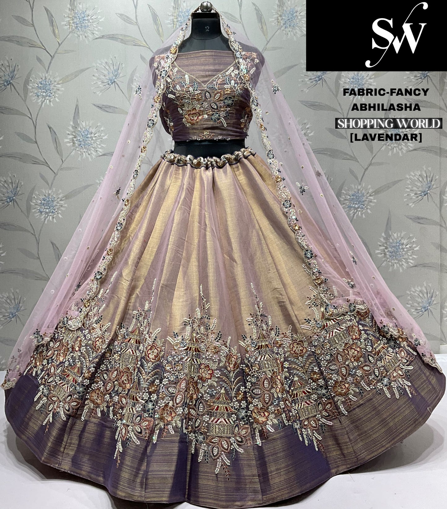 Gorgeous coffee peach Lehenga
