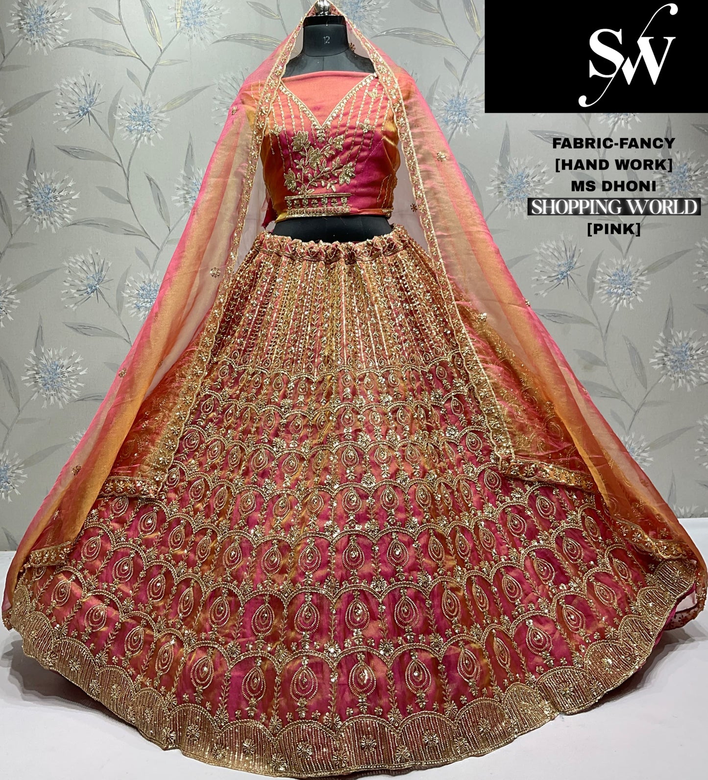 Amazing pink Lavender Fancy Lehenga