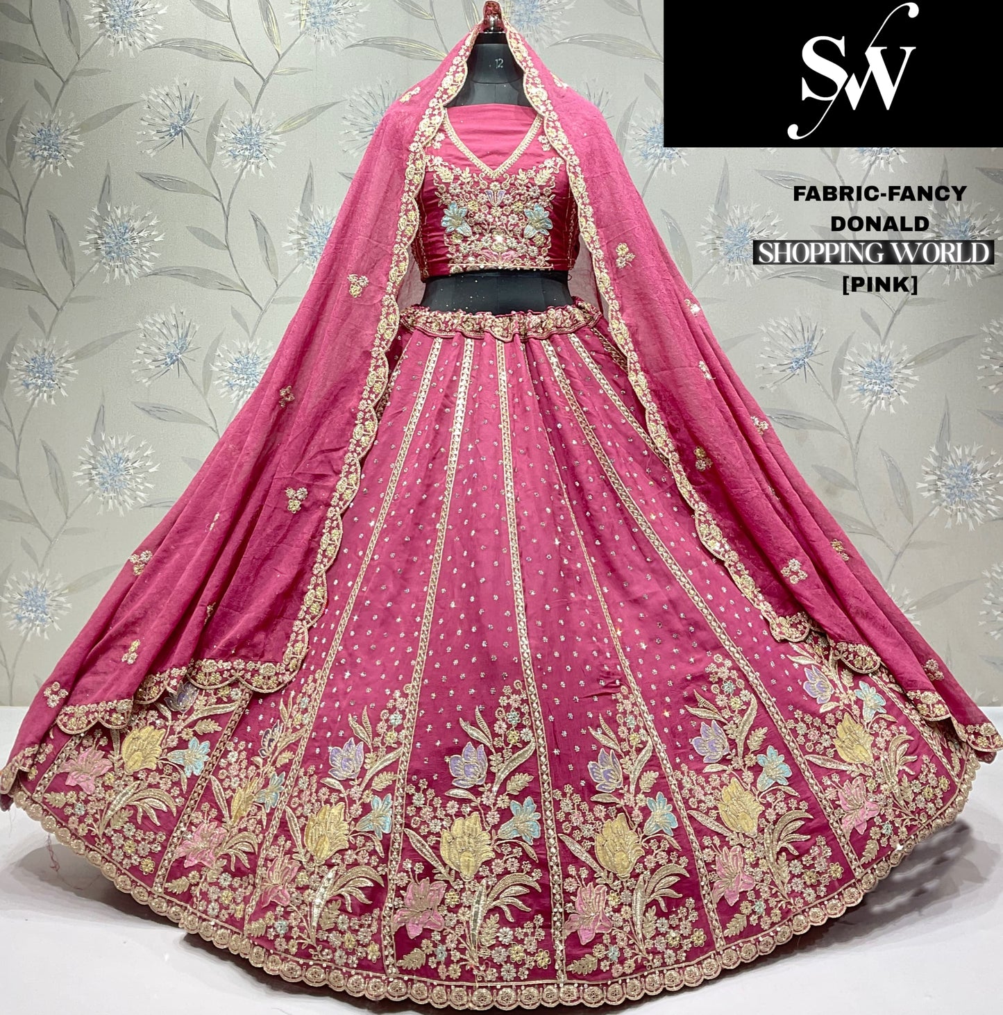 Something different rama green Fancy Lehenga