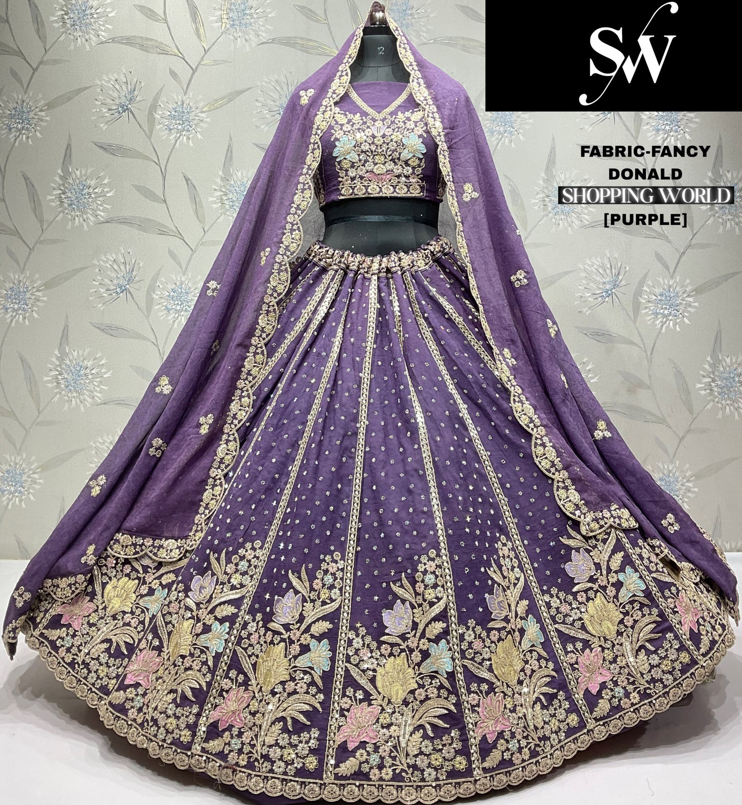 Something different rama green Fancy Lehenga