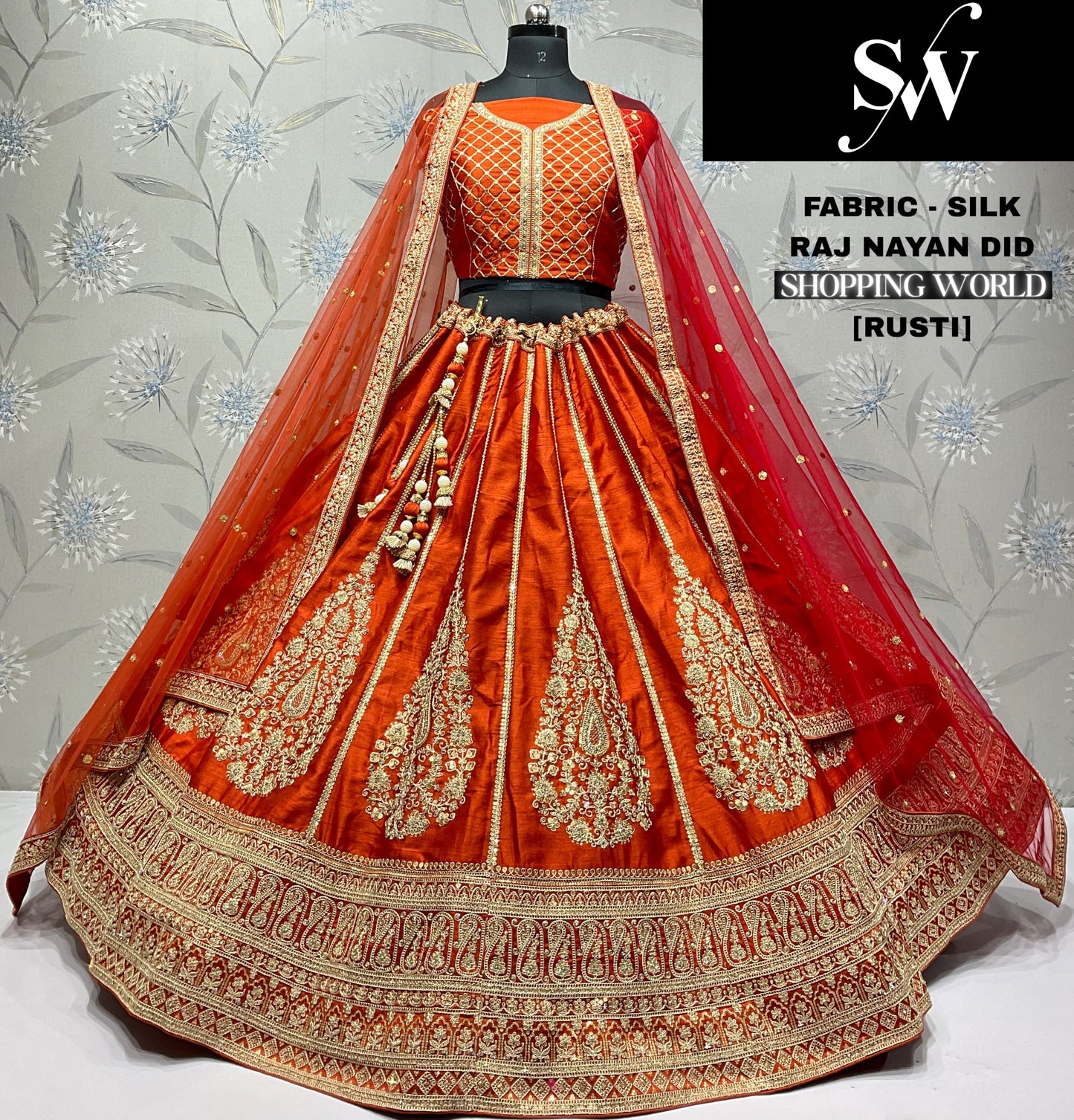 Fabulous red Silk Lehenga