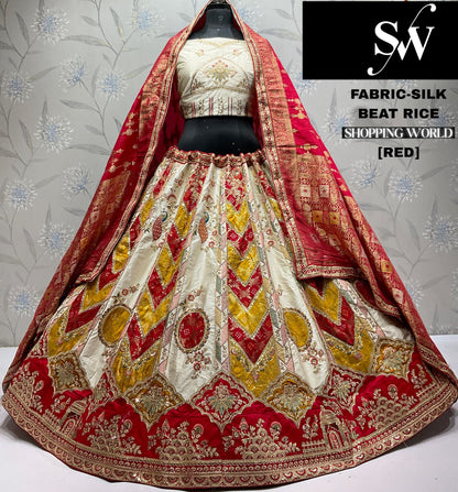 Stunning Red Silk Lehenga