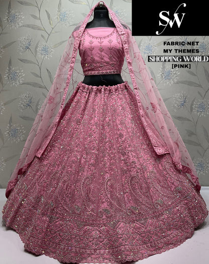 Attractive Grey Net Lehenga