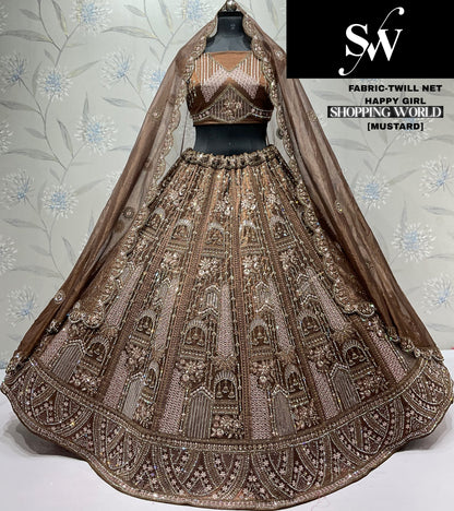 Majestic Lavender Twill Net Lehenga