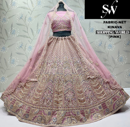 Awesome Chiku golden Net Lehenga