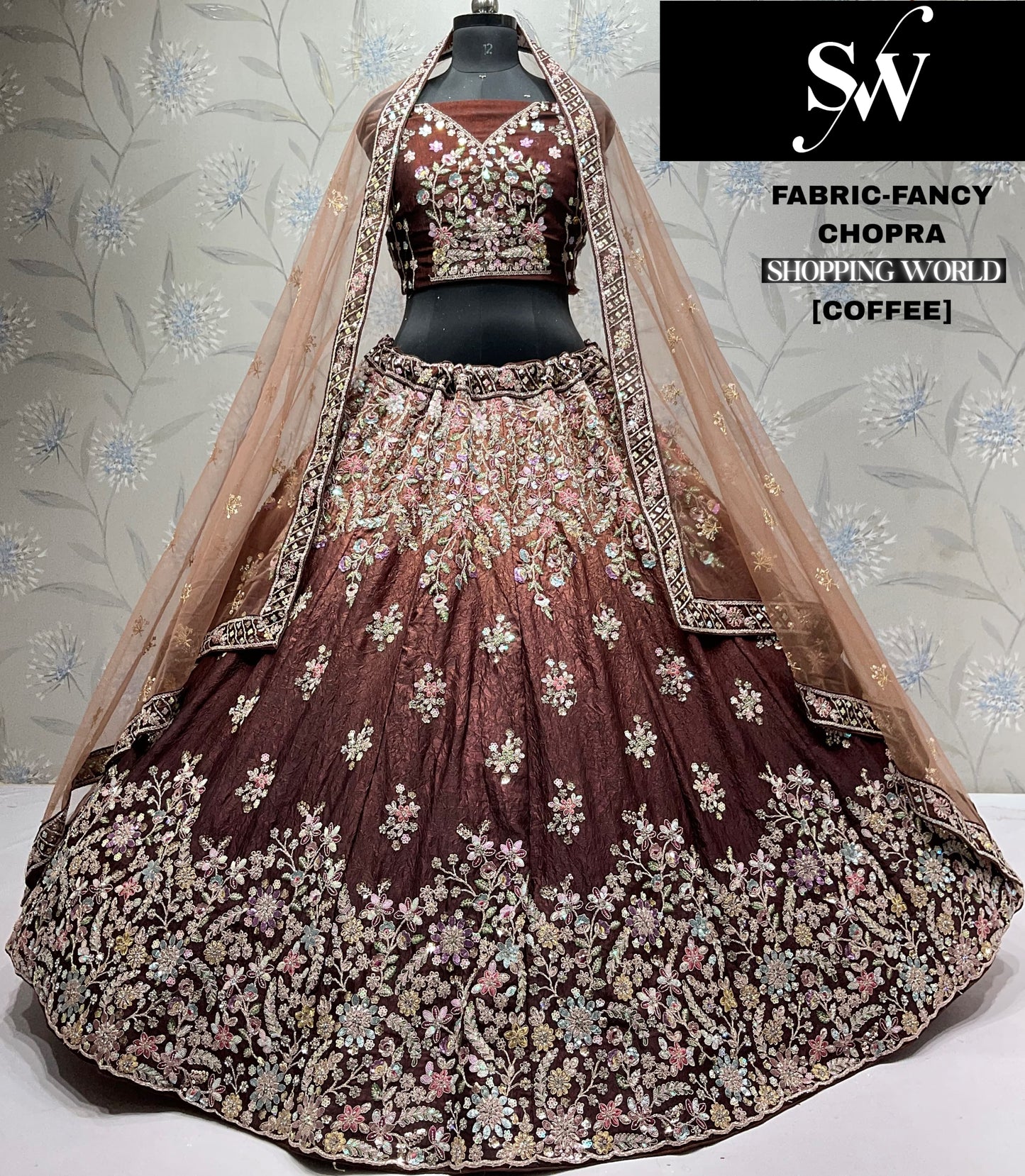 Tremendous yellow mustard Fancy Lehenga