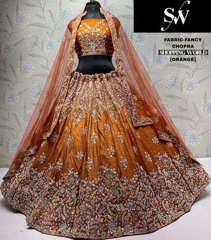 Tremendous yellow mustard Fancy Lehenga