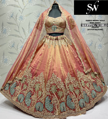 Glamorous Lavender Merry gold Lehenga