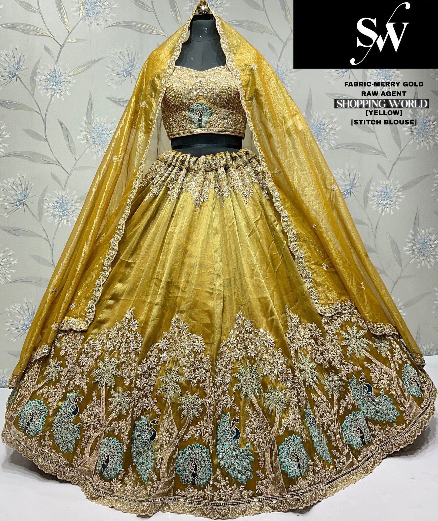 Glamorous Lavender Merry gold Lehenga