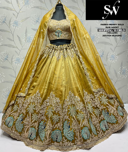 Glamorous Lavender Merry gold Lehenga