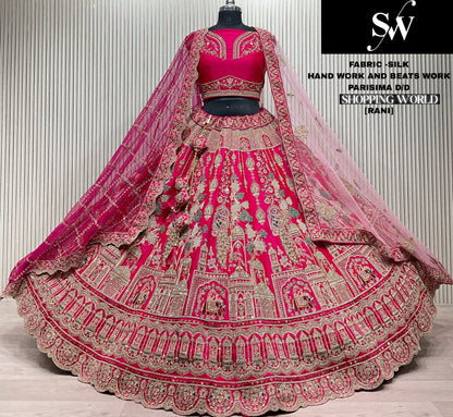 Amazing red Silk Bridal Lehenga