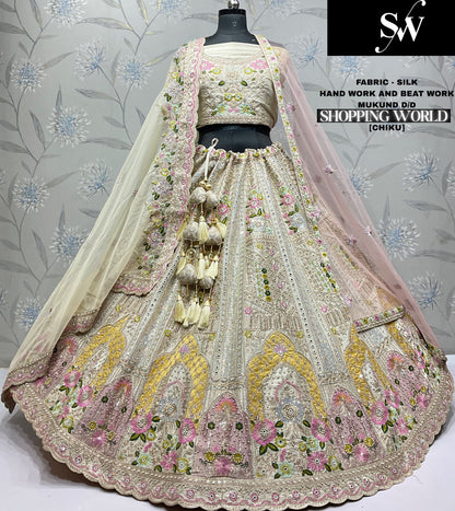 Fantastic pink Silk Lehenga