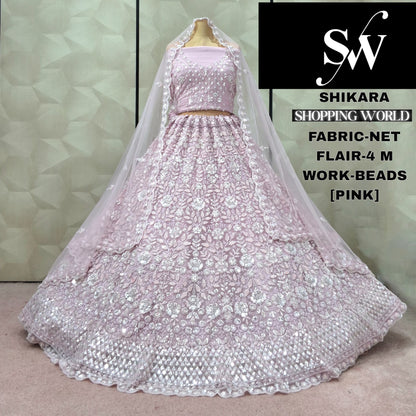Gorgeous Chiku golden Net  Lehenga