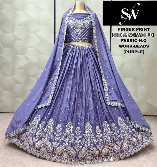 Lovely purple Gajraj  Lehenga