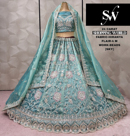 Something Different Sky blue Hiranya Lehenga