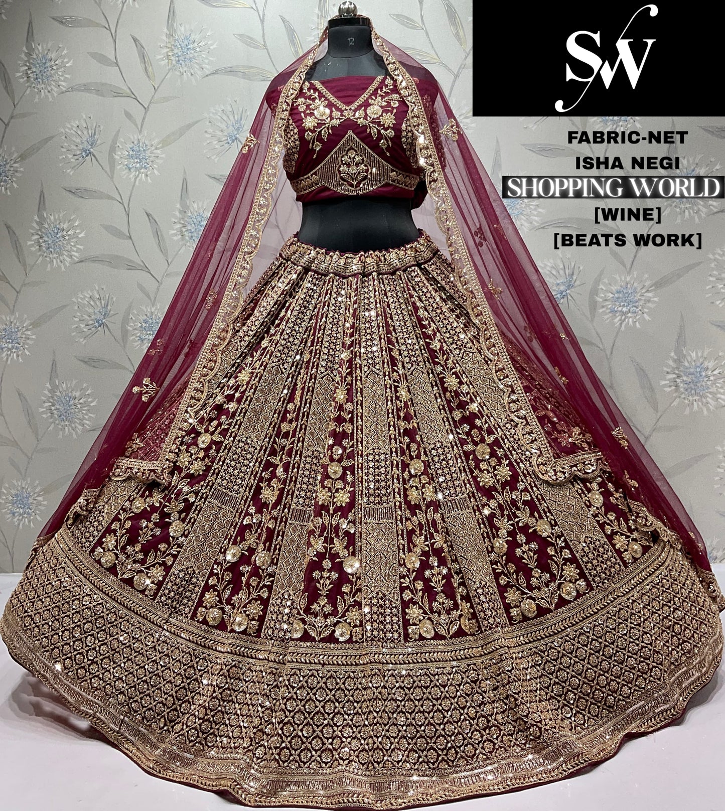 Charming blue Net Lehenga