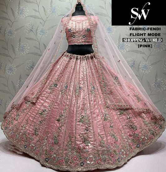Stunning pink Fendi Lehenga