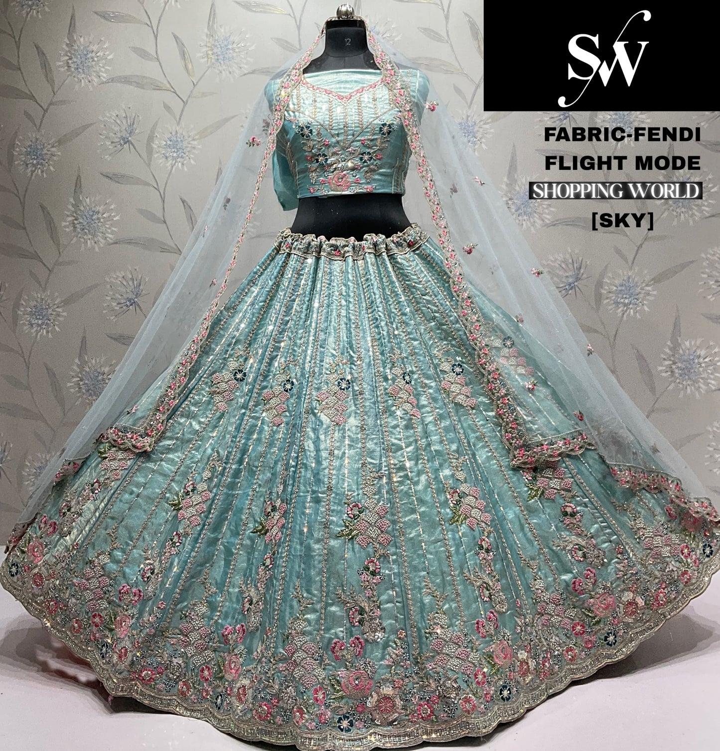 Stunning pink Fendi Lehenga