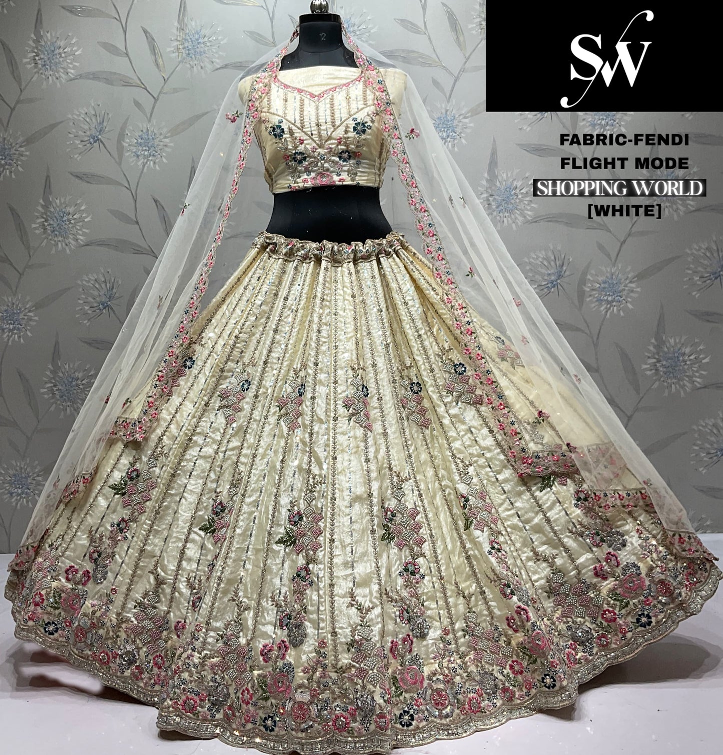 Stunning pink Fendi Lehenga