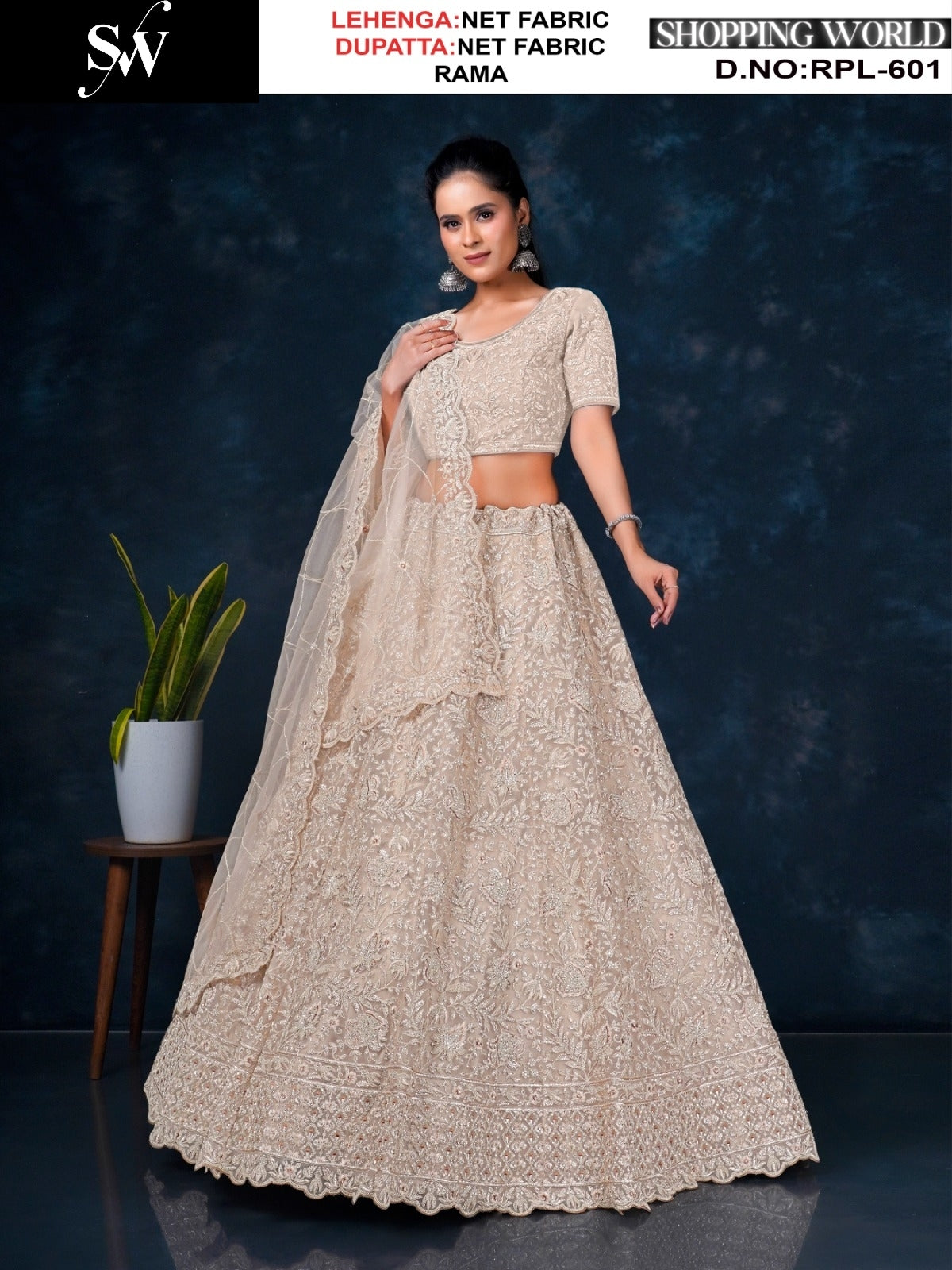 Lavishing Chiku golden Net Lehenga