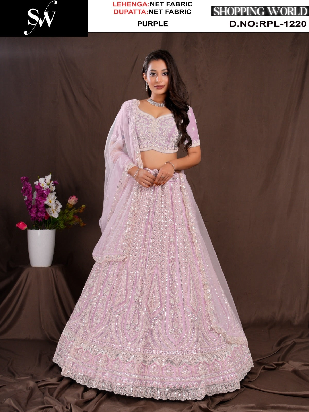 Pretty pink Net Lehenga