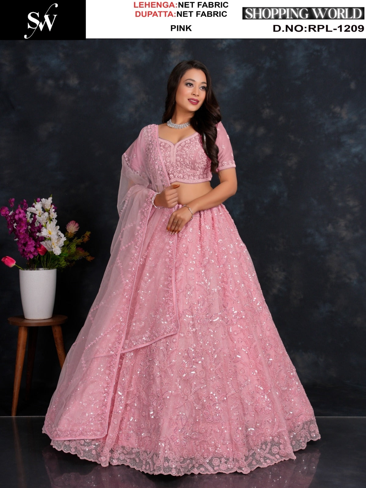 Beautiful Chiku golden Net Lehenga