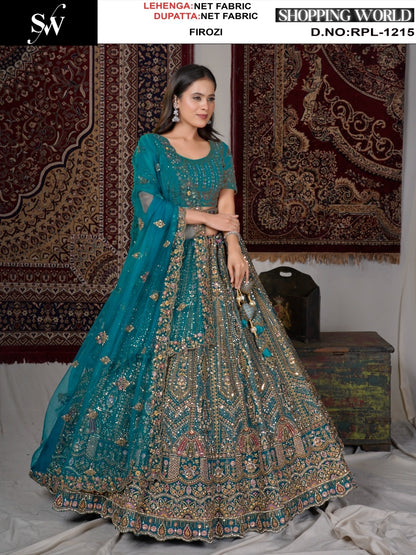 Lavishing Purple pink Net Lehenga