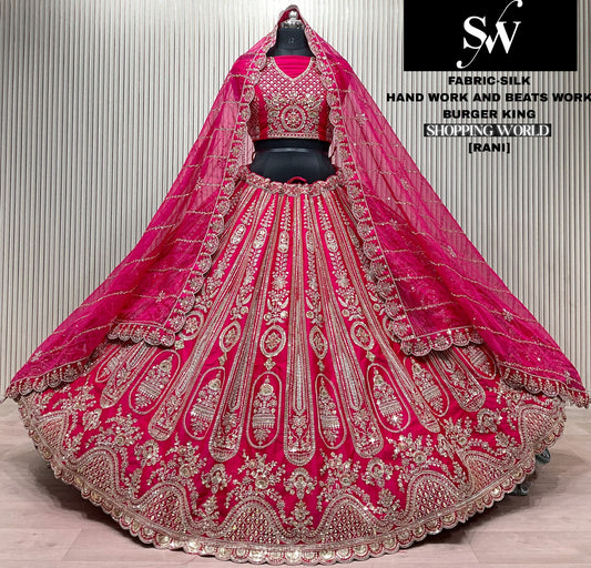 Red Silk Lehenga