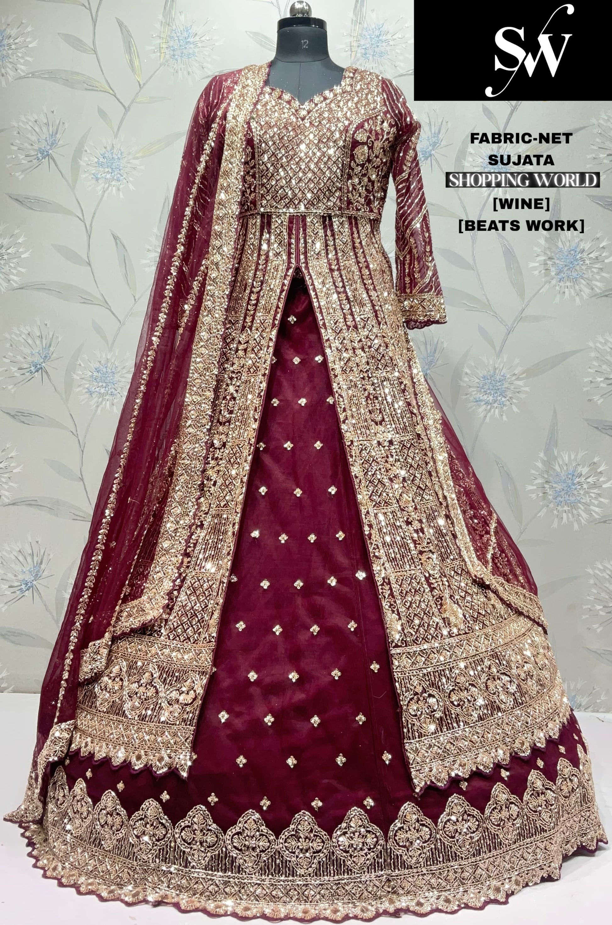 Mehendi green Net Farshi garara muslim Bride Long Indo Dress Mehendi green Net Farshi garara muslim Bride Long Indo Dress