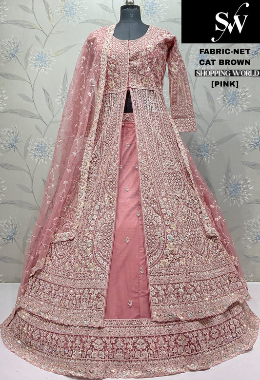 Chiku Golden Net Farshi garara muslim Bride Long Indo Dress