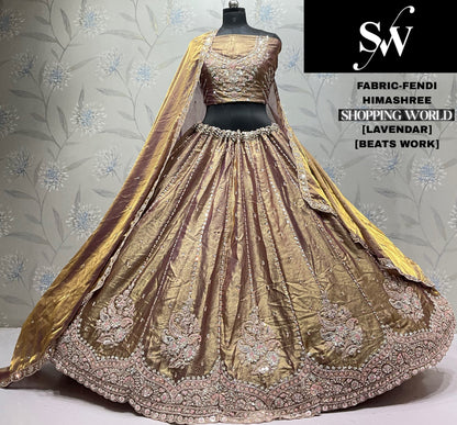 Yellow Haldi Mehendi Fendi Lehenga