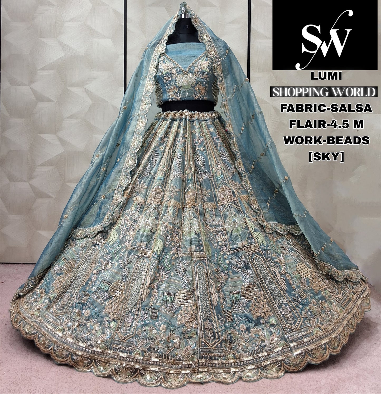 Chiku Golden Salsa Lehenga - Shopping World