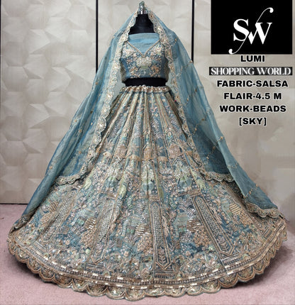 Chiku Golden Salsa Lehenga - Shopping World