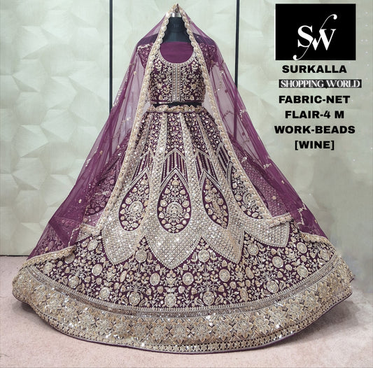 Pista Green Net Lehenga - Shopping World