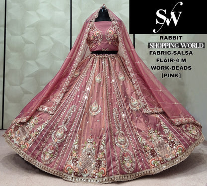 Peach Salsa Lehenga