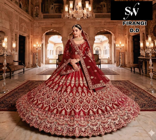 Maroon Bridal Lehenga