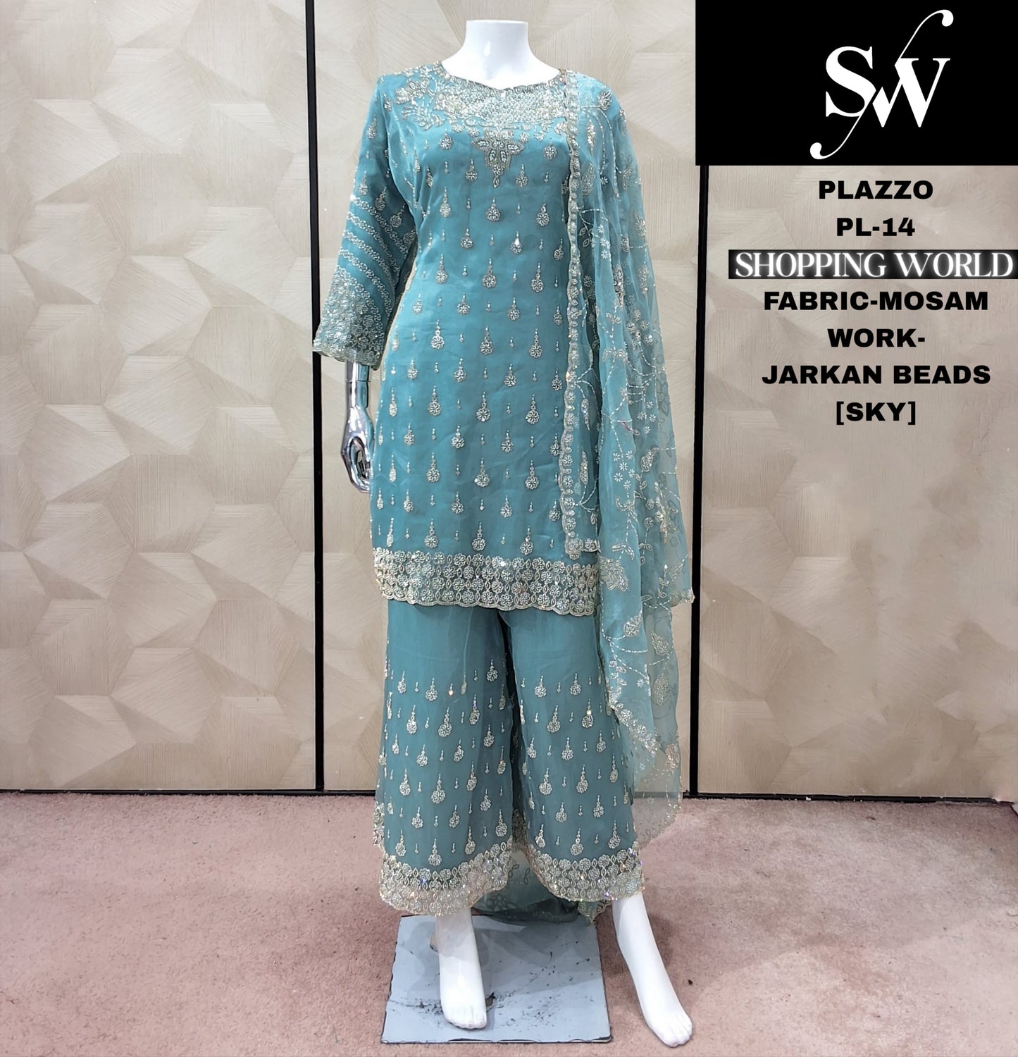 Pink Mossam Plazo Suit