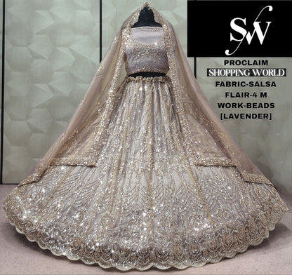 Lavender Salsa Lehenga
