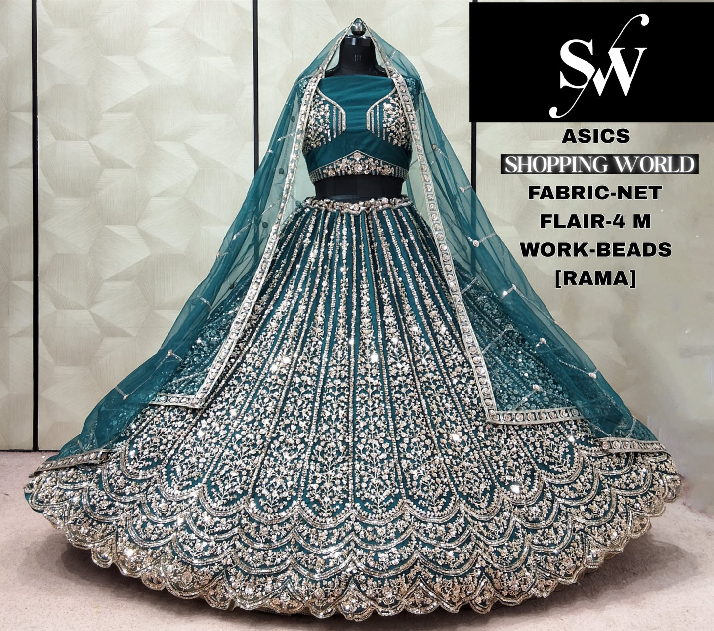 Maroon Net Lehenga