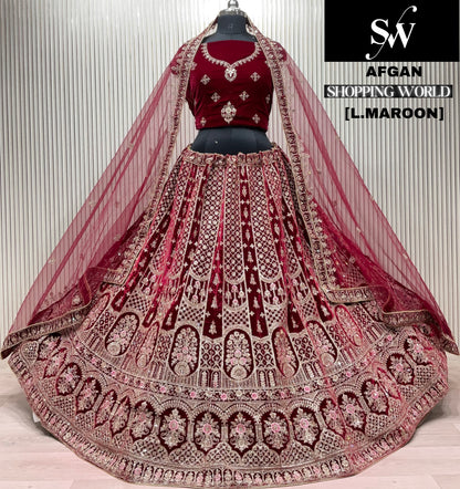 Light Maroon Bridal Lehenga