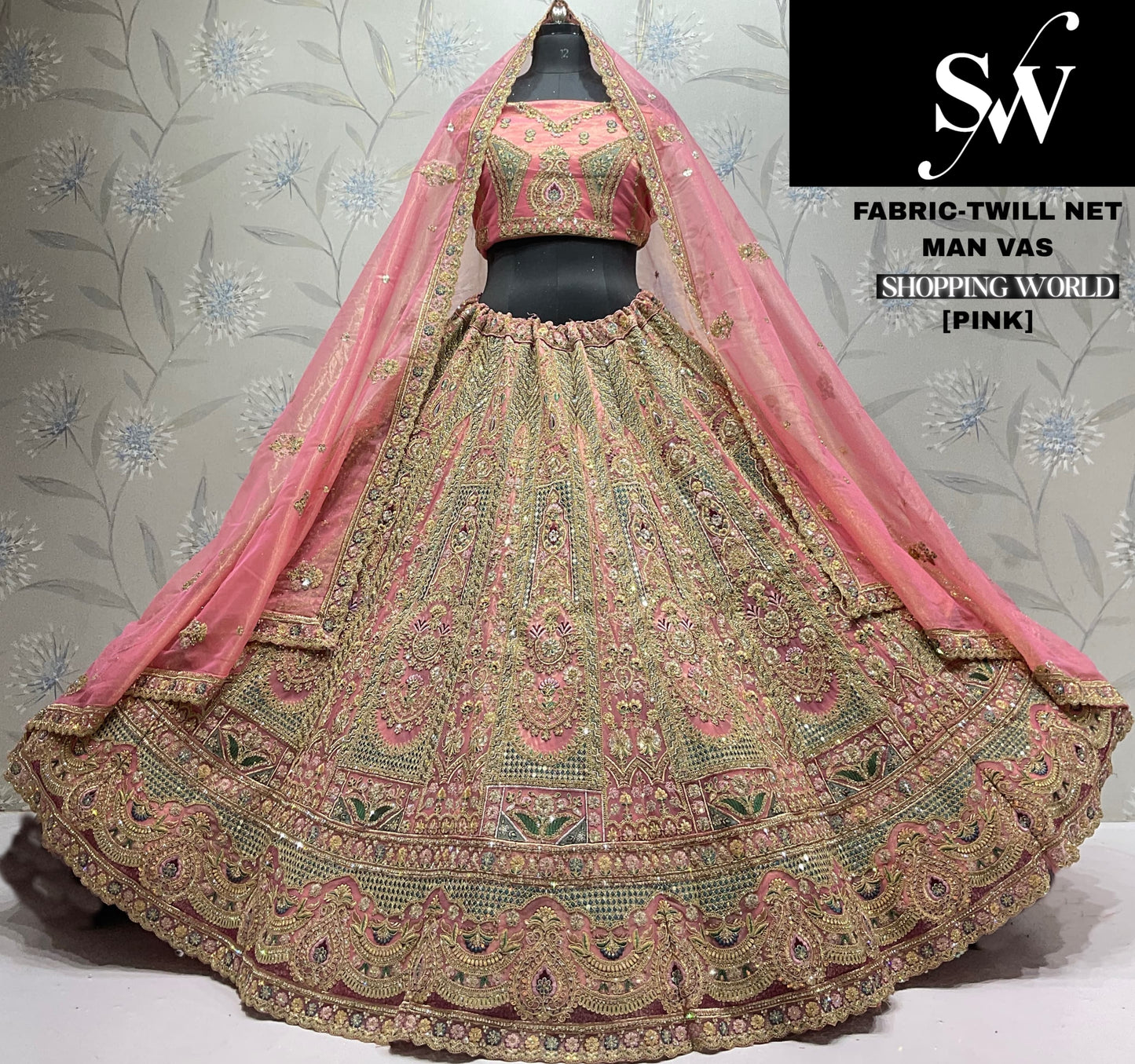 Lavender Twill Net Lehenga - Shopping World