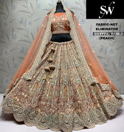 White Net Lehenga - Shopping World