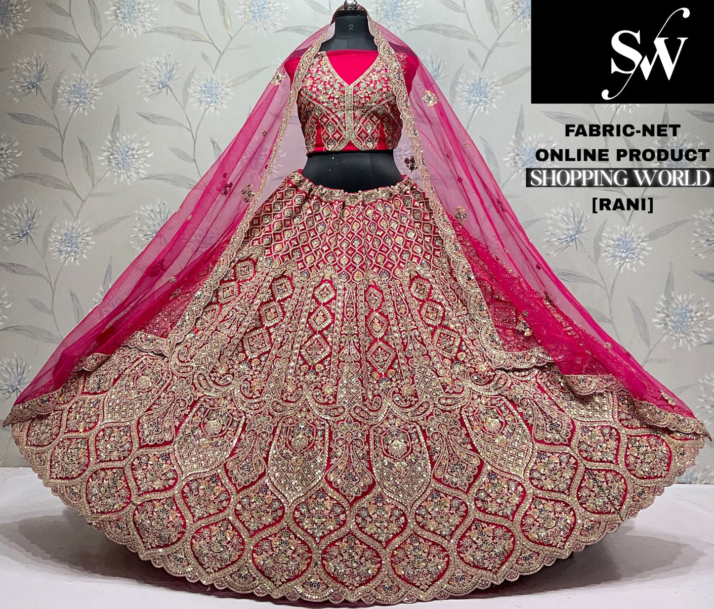 Sky Blue Net Lehenga - Shopping World
